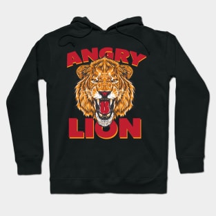 Angry Lion Head Design for all who loves wild animals Hoodie